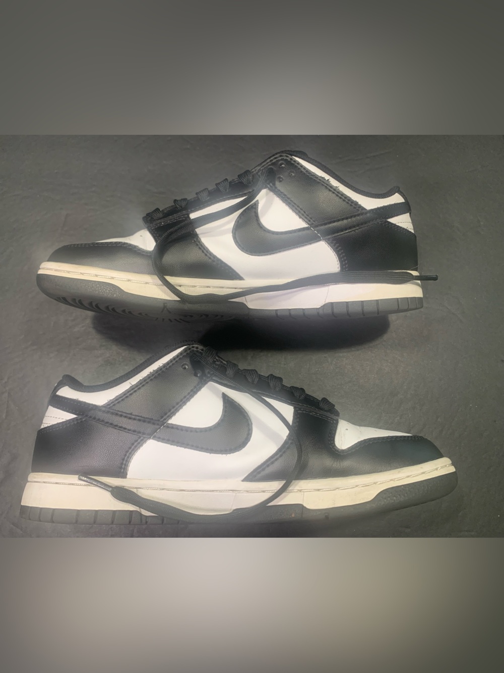 Nike Dunks Low Women’s White Black Sneakers Shoe Size -8 - Picture 6 of 9